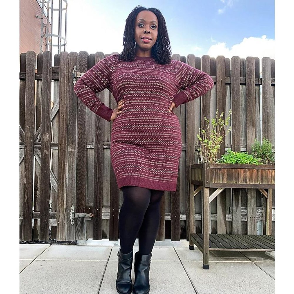 Ann Taylor LOFT Fair Isle Sweater Dress S